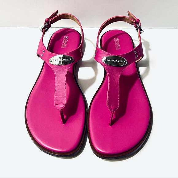 MICHAEL KORS logo plate thong sandals💖💖 - Picture 5 of 8